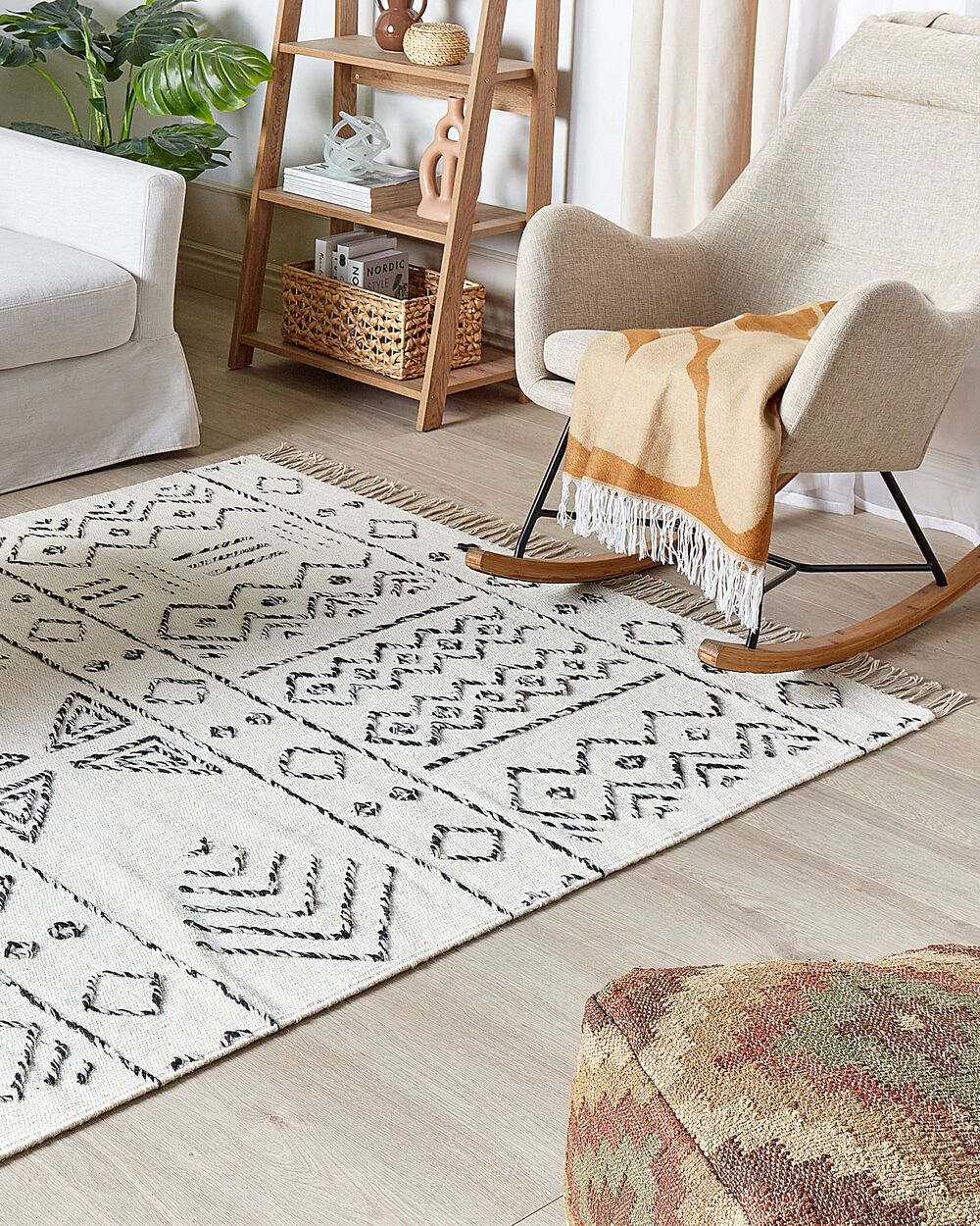 Preproge ALKENT Bela 160 x 230 cm Volna