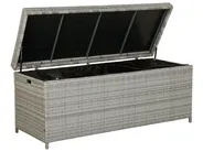 Aufbewahrungsbox MODENA 158 cm 63 cm Polyrattan Grau_796132