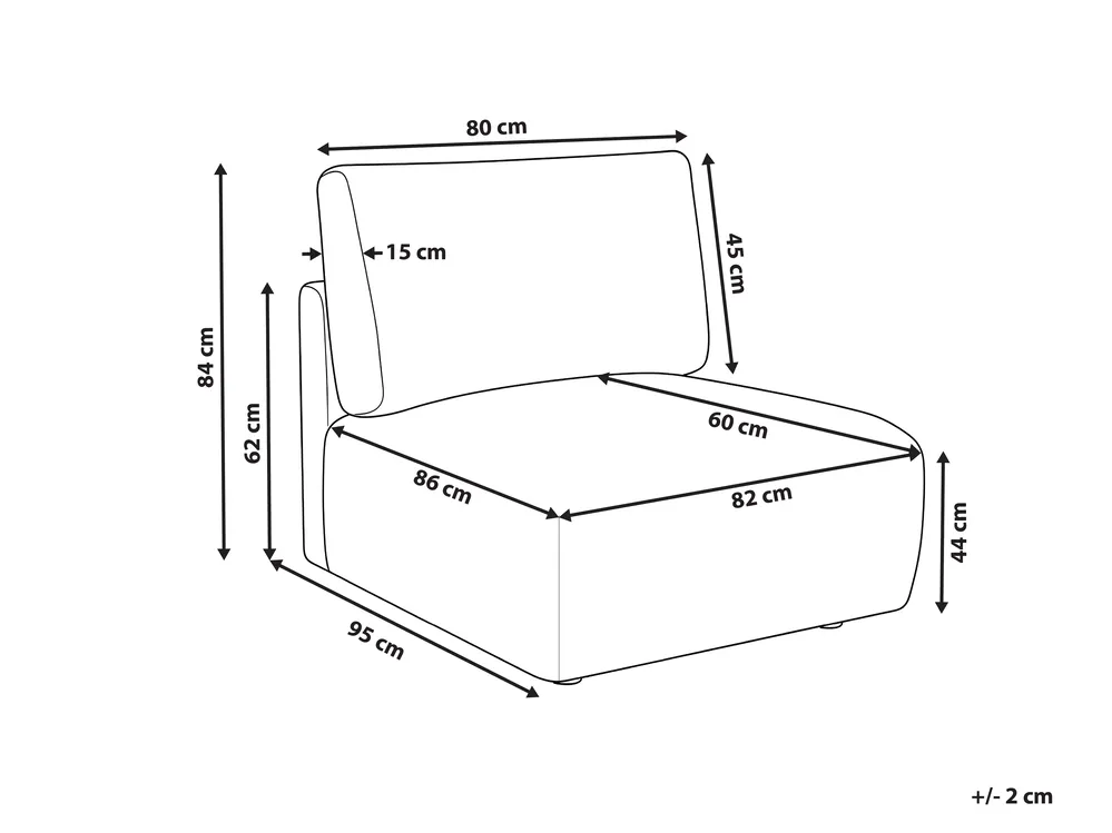 Sesselmodul MESNALI Stoff Grün_1046461