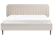 Bed Velvet BRIN 160 x 200 cm (EU King Size) Beige_941831