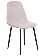 Set of 4 Dining Chairs CRANDALL Fabric Beige_999579