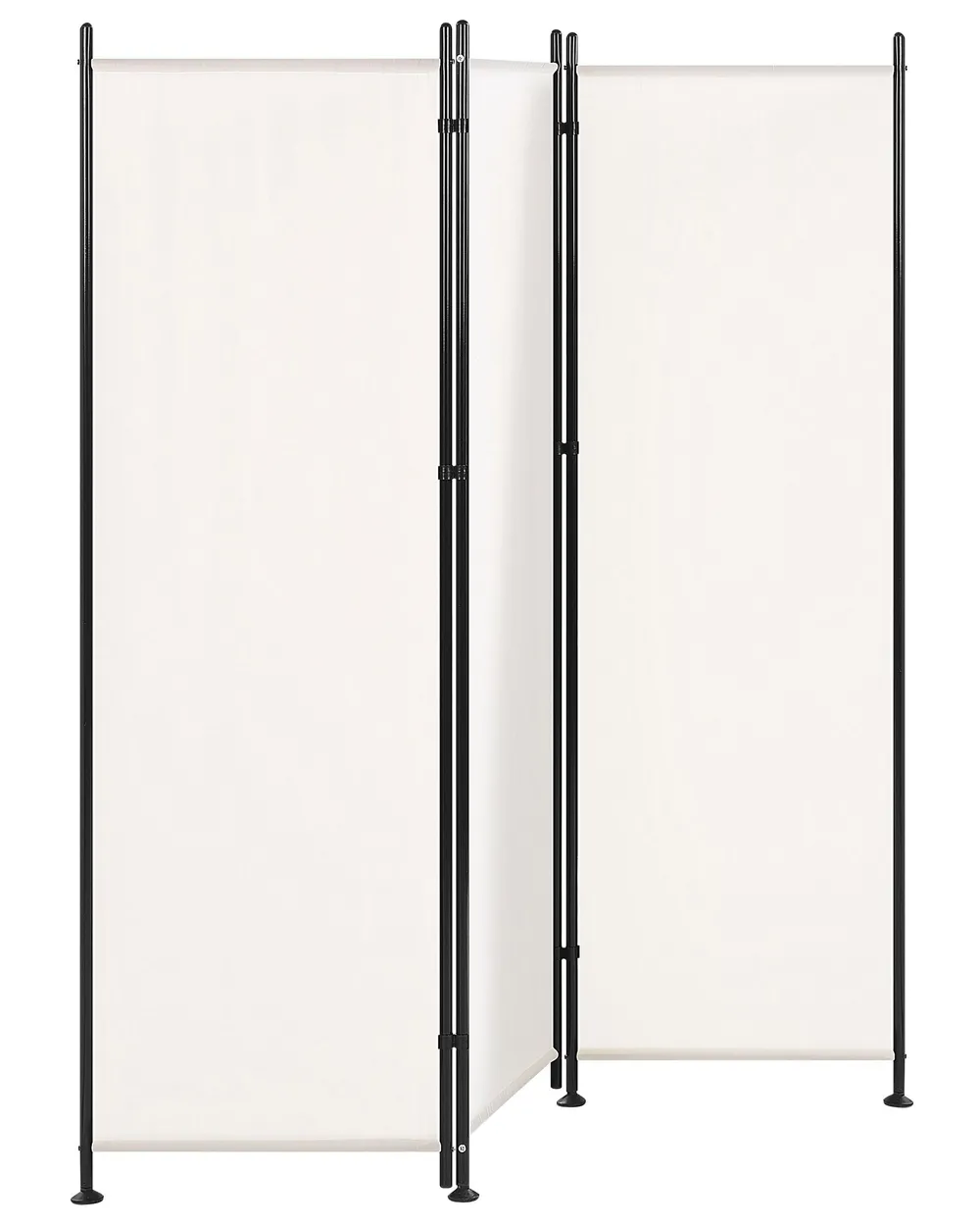 3 Panel Room Divider NARNI 160 cm 170 cm White_802704