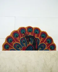 Fußmatte NULATO Bunt 45 x 75 cm Pfau Kokosfasern_1107132