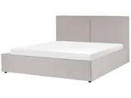 Bett mit Stauraum MOISSAC Stoff Hellgrau 180 x 200 cm_873970