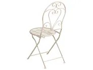Bistro Set Folding FOLELLI Metal Light Beige_1002016
