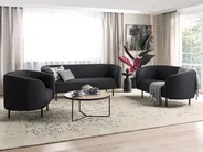 Sofa 3-Sitzer LOEN Stoff Schwarz_920341
