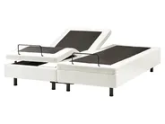 Adjustable Bed without Headboard Boucle DUKE 160 x 200 cm (EU King Size) Off-White_1011446