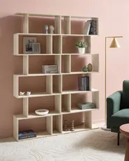 Bücherregal mit 6 Ebenen VALDOSA 190 cm Hellbraun_1069691