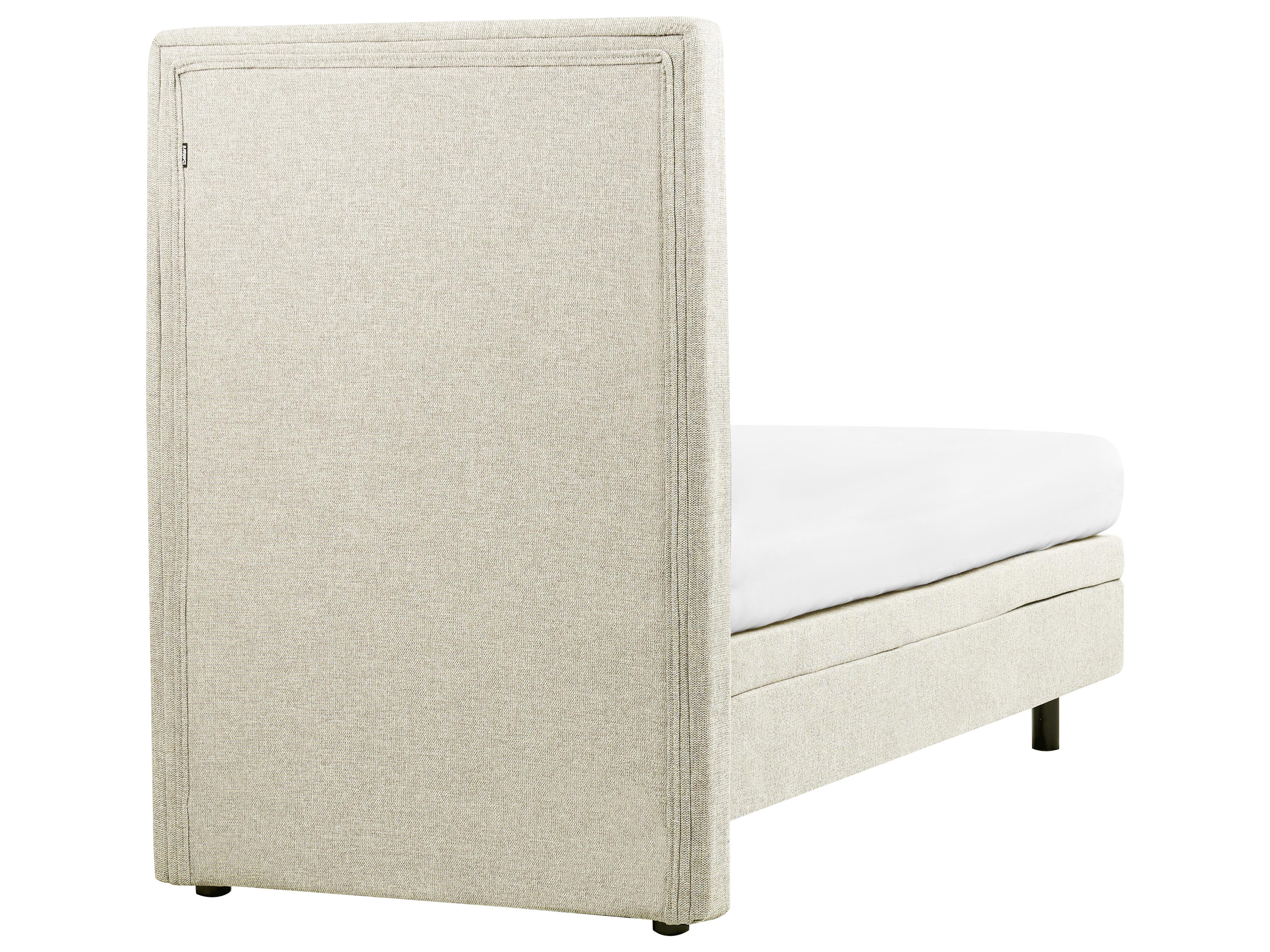 Adjustable Bed Fabric DUKE II 80 x 200 cm (EU Small Single) Beige_988335