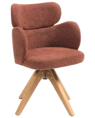 Esszimmerstuhl drehbar MARCY Bouclé Orange_1020155