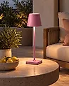 Kabellose LED Tischlampe BACEIRO Metall Rosa