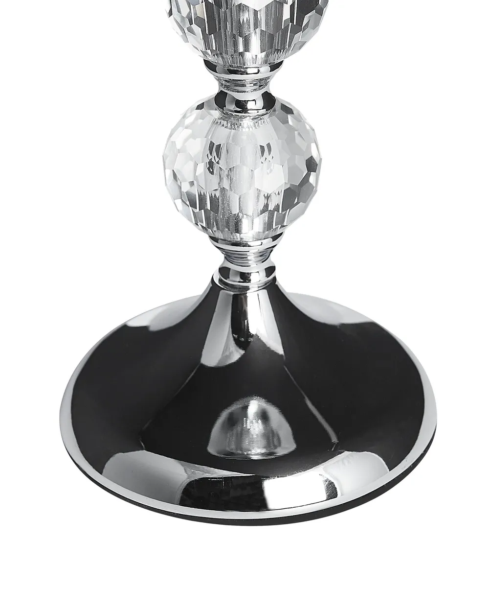 Kerzenständer COTUI 36 cm Glas Silber_790746