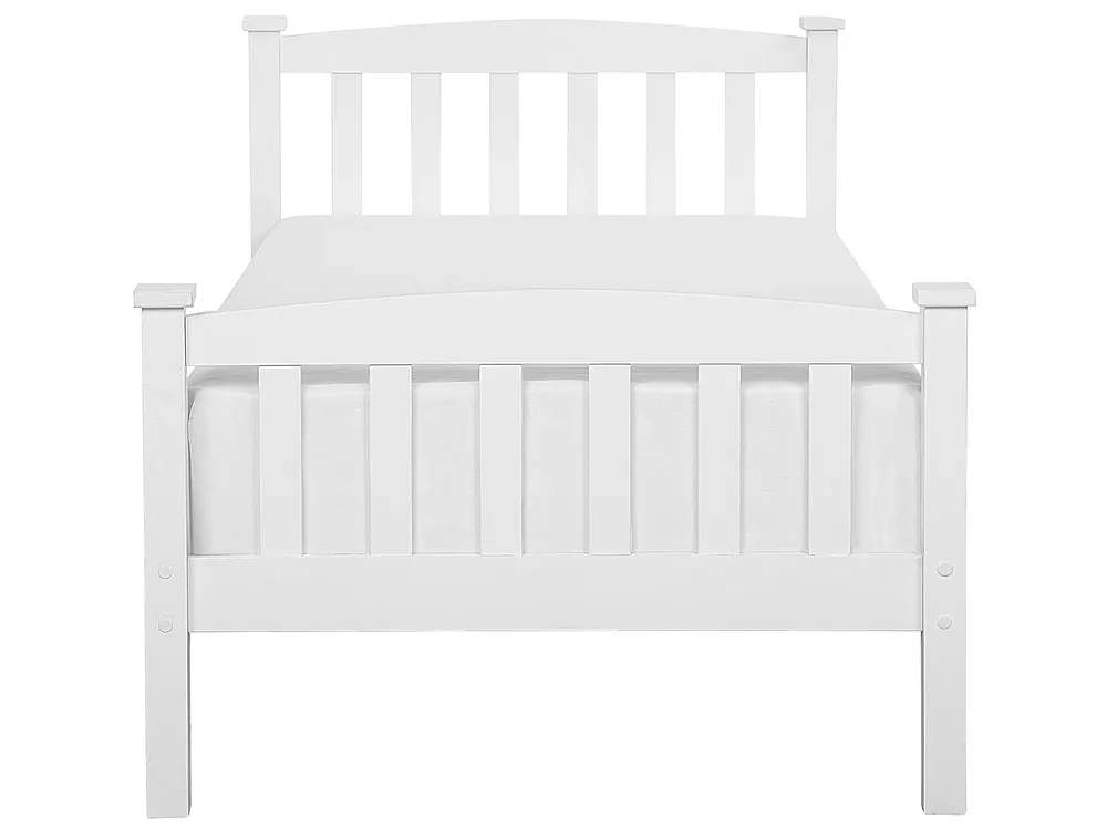 Bed Pine Wood GIVERNY 90 x 200 cm (EU Single) White_752685