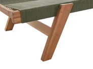 Sun Lounger PROSSEDI Reclining Acacia Wood Green_956624