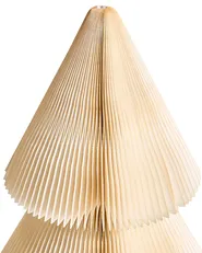 Set of 2 Christmas Decorations VEFSNA 90/122 cm Christmas Tree Beige_1030522