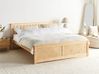 Bett mit Lattenrost Kiefernholz OLENDON 180 x 200 cm Hellbraun