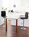 Set mit 2 Barstühlen LUCERNE drehbar Schwarz