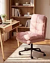 Bürostuhl ADDISON Bouclé Rosa
