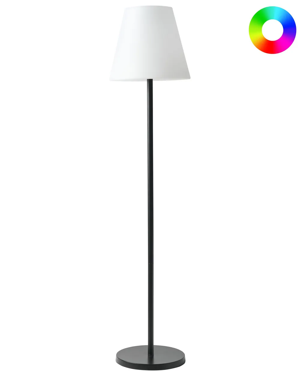 Solar Outdoor LED Floor Lamp FONESCA White