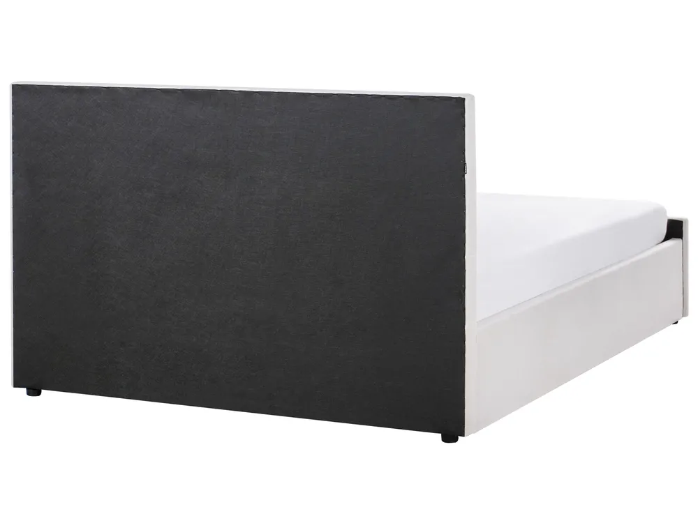 Bett mit Stauraum AMIENS Stoff Beige 160 x 200 cm_976088