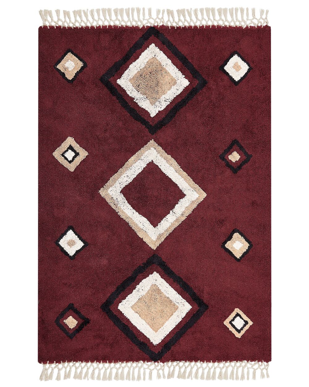 Teppich SIIRT Rot 140 x 200 cm Baumwolle