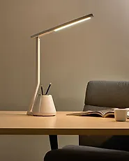 LED Schreibtischlampe DENEB mit Dimmer Weiß_1175386