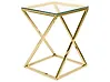 Beistelltisch BEVERLY Glas Gold