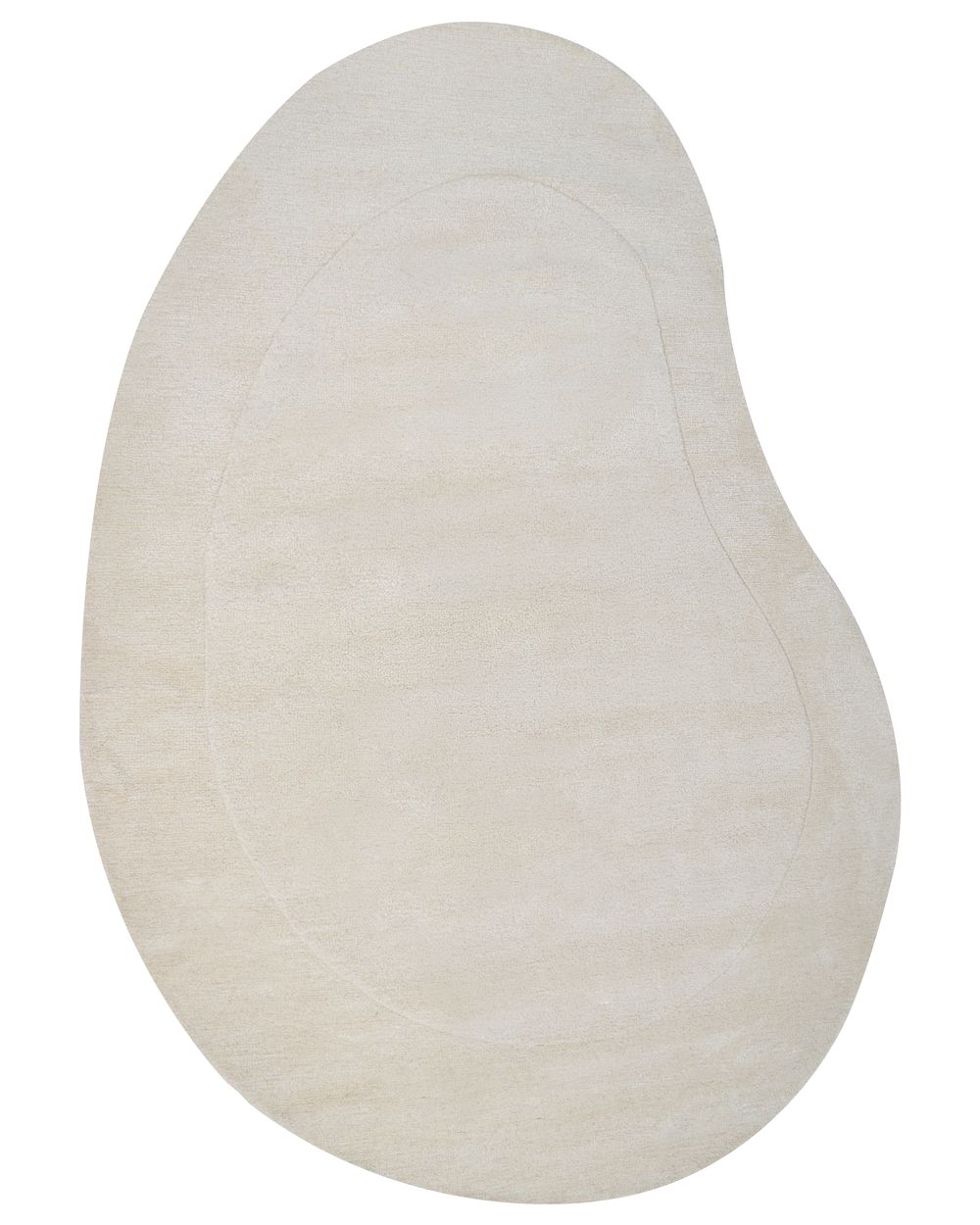 Vloerkleed MASSO Lichtbeige 160 x 230 cm Viscose
