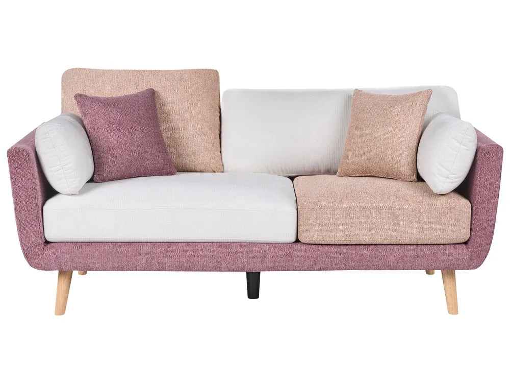 Sofa 3-Sitzer BOLGA Stoff Rosa