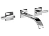 Wandmontierte Waschtischarmatur BERRACO Messing Silber
