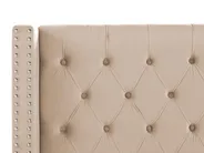 Bed Velvet LUBBON 140 x 200 cm (EU Double) Beige_899021