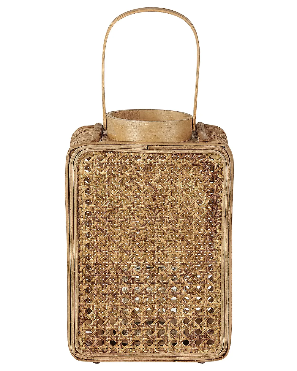 Laterne BANTUL 28 cm Polyrattan Naturfarben_828027