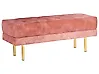 Polsterbank ROSEVILLE Samtstoff Rosa