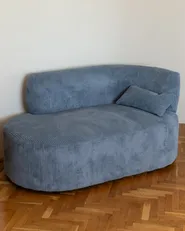 Rechtsseitige Chaiselongue VANVEY Cord Blau_1159118