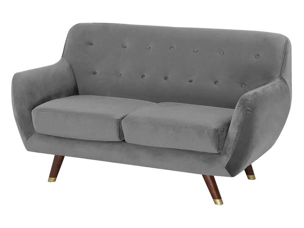 Sofa Set 6-Sitzer BODO Samtstoff Grau_738383