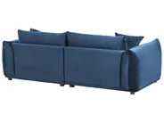 Bank 3-zits LUVOS Fluweel Donkerblauw_970582