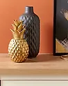 Dekofigur Ananas TYANA Keramik Gold