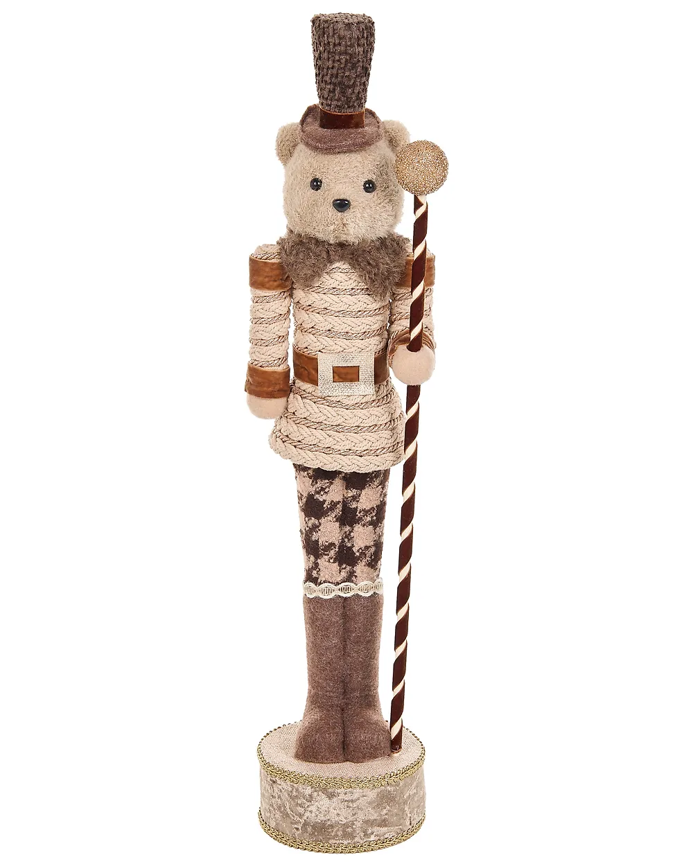 Set od 2 dekorativne figurice HAMARI 66/68 cm Medvjed Subota bež_1156746