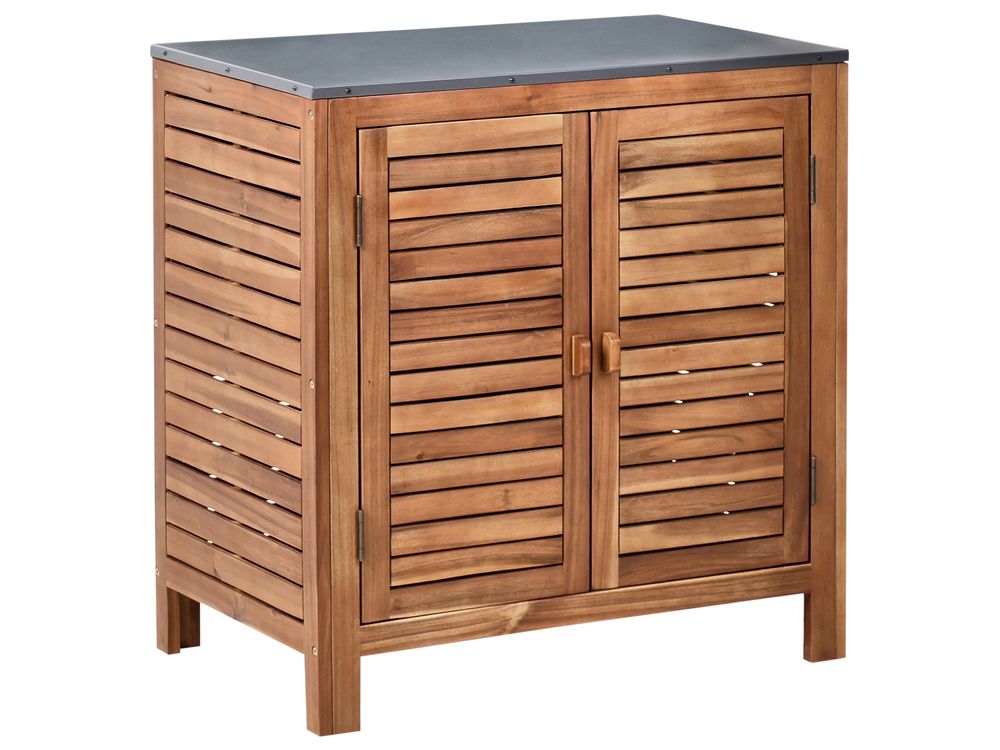 Outdoor Kitchen Cabinet BRUCOLI Brown Acacia Wood