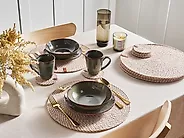 Placemats en onderzetters set PIPTURUS Jute Natuurlijk_946247