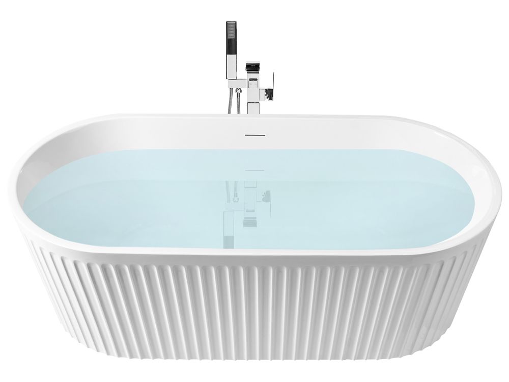 Freistehende Badewanne SERENA 170 x 80 cm Weiß