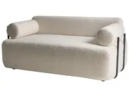 Sofa 2-Sitzer ELVA Bouclé Cremeweiß_1035605