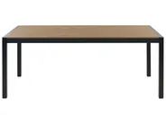 Gartentisch VERNIO 180 cm 90 cm Metall Braun / Schwarz_862879