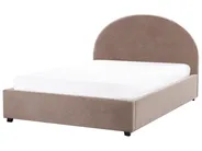 Bett mit Stauraum VAUCLUSE Bouclé Taupe 140 x 200 cm_951846