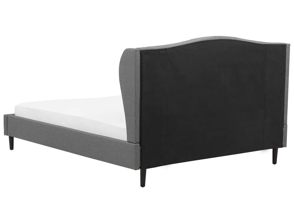 Bett mit Lattenrost Stoff COLMAR 180 x 200 cm Grau_703369