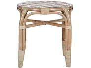 Lounge Set mit Tisch 4-Sitzer BRINDISI Rattan Naturfarben_796597