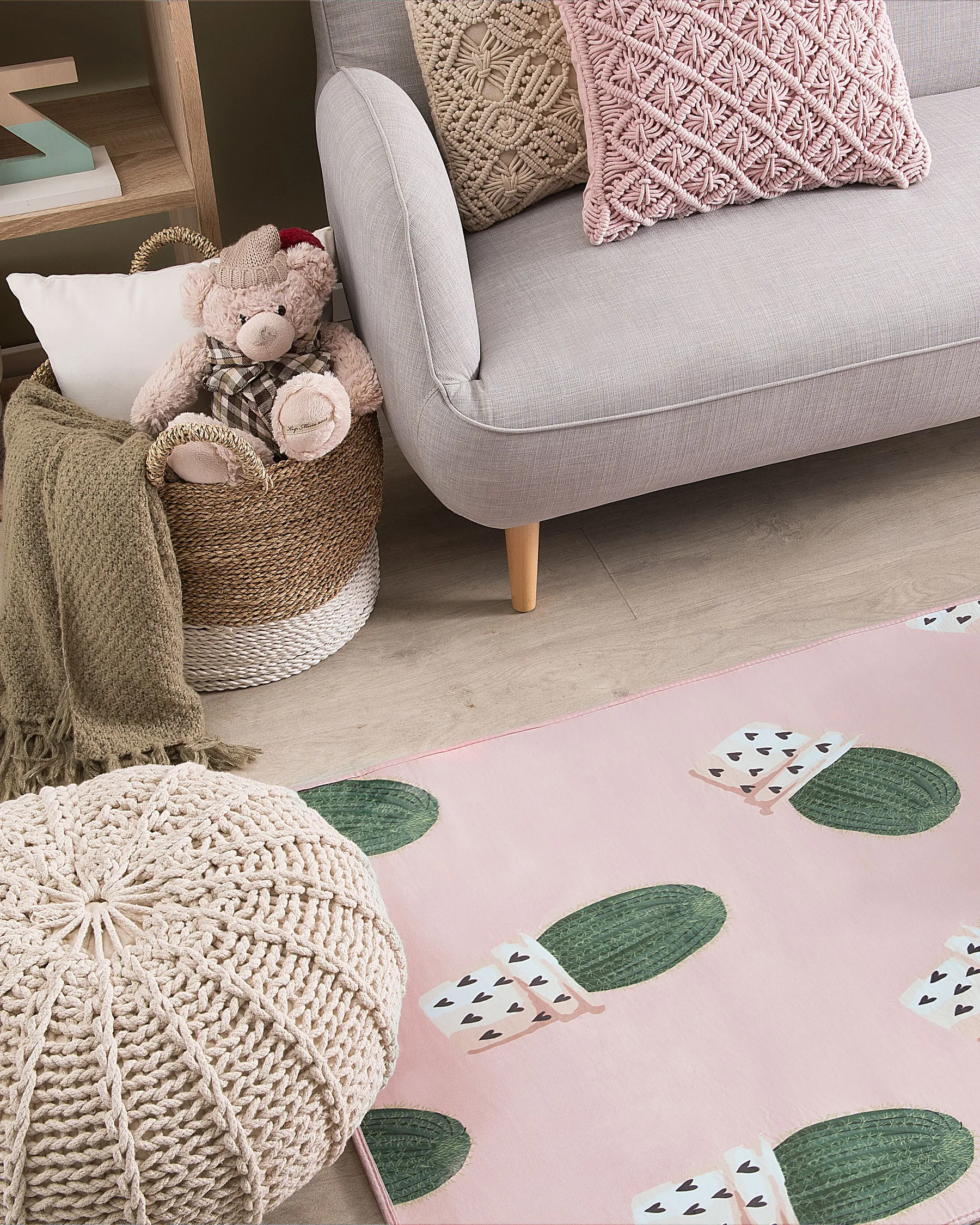 Kids Rug ELDIVAN Pink 80 x 150 cm_754996