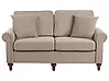 Sofa 2-Sitzer GINNERUP Stoff Taupe
