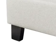 Bed without Headboard Fabric ROANNE 140 x 200 cm (EU Double) Light Beige_902958