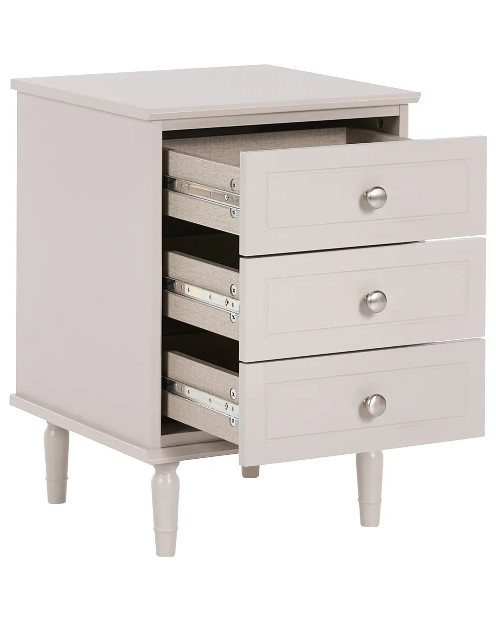 3 Drawer Bedside Table OBERON Beige_1135061